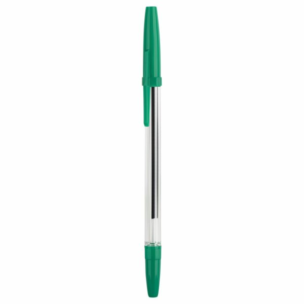 Ручка шариковая СТАММ "Оптима" зеленая, 1,0мм