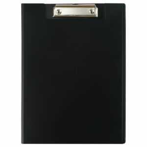 Папка-планшет с зажимом СТАММ А4, 1500мкм, пластик, черный