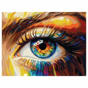 Картина по номерам на холсте ТРИ СОВЫ "Взгляд", 30*40, с акриловыми красками и кистями
