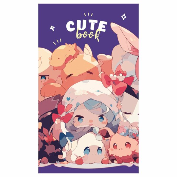 Блокнот А7 48л. на склейке BG "Cute anime"