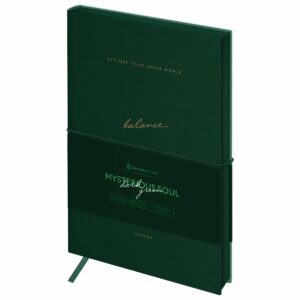 Ежедневник недатированный, А5, 136л., кожзам, Greenwich Line "Mysterious soul. Dark green", тон. блок, цветной срез