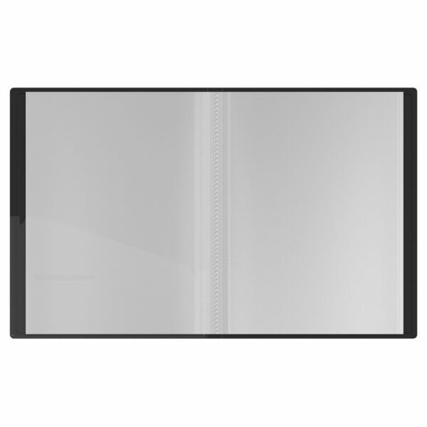 Папка с 40 вкладышами Berlingo "Soft Touch", 25мм, 700мкм, черная, с внутр. карманом