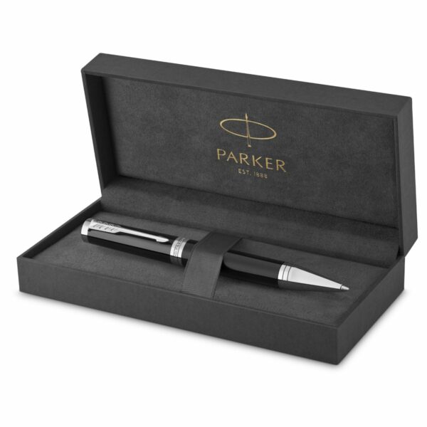 Ручка шариковая Parker "Ingenuity Black СT" 1,0мм, черная, подарочная упаковка