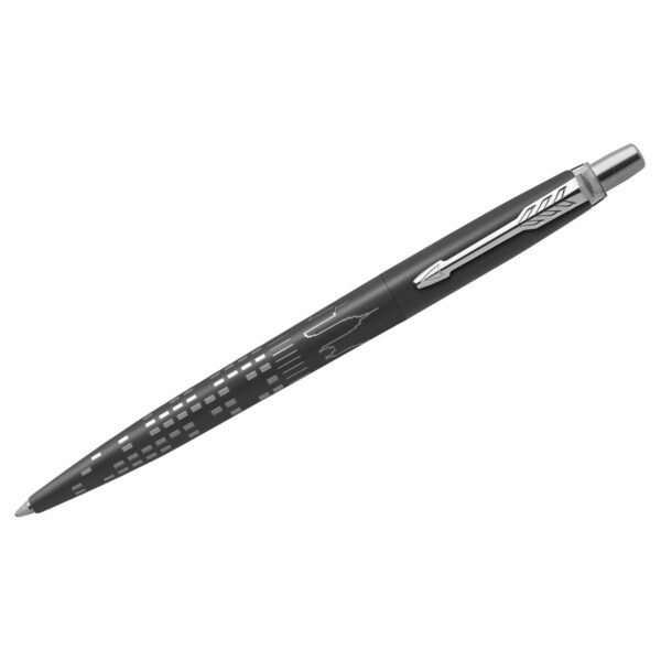 Ручка шариковая Parker "Jotter New York Black CT" синяя, 1,0мм, кнопочн., подарочная упаковка