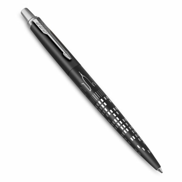 Ручка шариковая Parker "Jotter New York Black CT" синяя, 1,0мм, кнопочн., подарочная упаковка