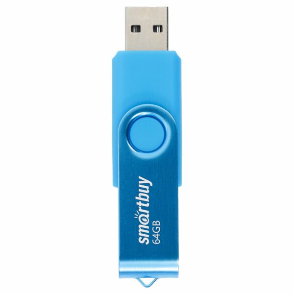 Память Smart Buy "Twist" 64GB, USB 2.0 Flash Drive, синий