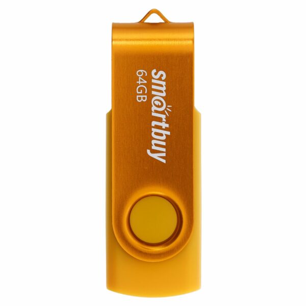 Память Smart Buy "Twist" 64GB, USB 2.0 Flash Drive, желтый