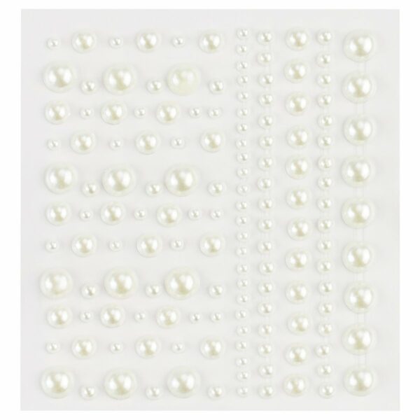 Наклейки-стразы MESHU "Pearls", 16*10,5см
