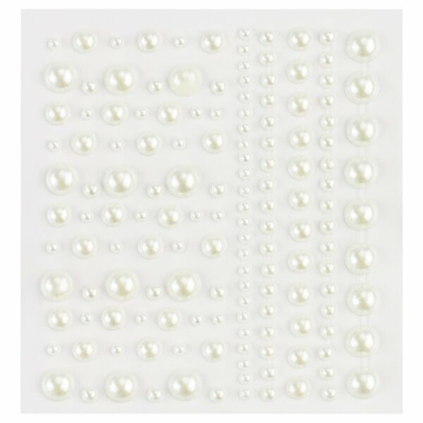 Наклейки-стразы MESHU "Pearls", 16*10,5см