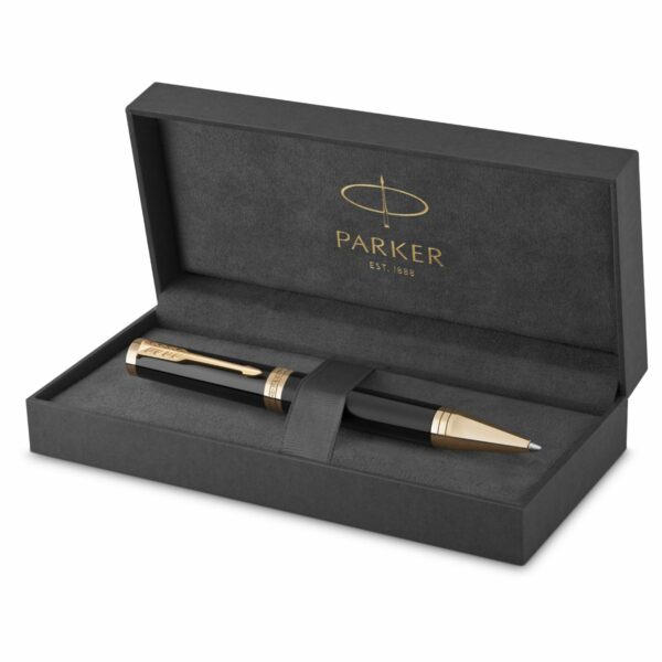 Ручка шариковая Parker "Ingenuity Black GT" 1мм, черная, подарочная упаковка