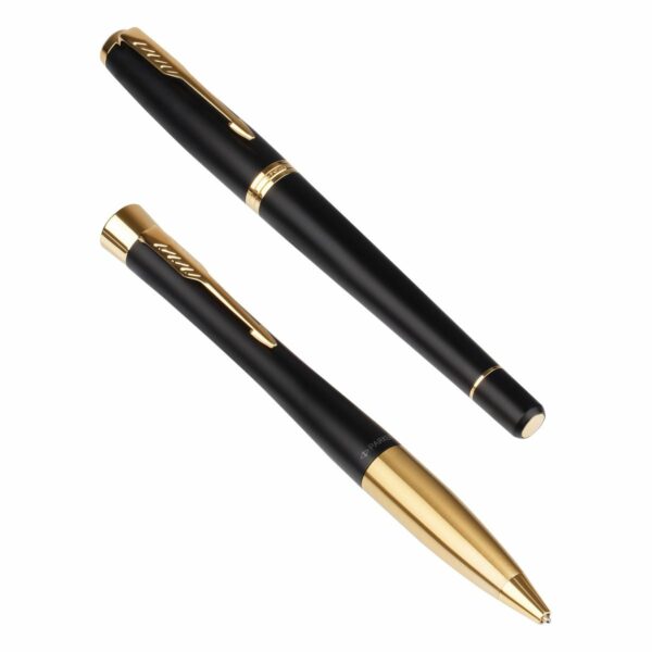 Набор Parker "Urban Duo": ручка шариковая Urban Black GT, синяя, 1,0мм  + перьевая ручка Urban Black GT