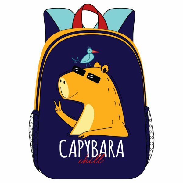 Ранец ArtSpace School Friend "Capybara" 39*30*18см, 2 отделения, 2 кармана, анатомическая спинка