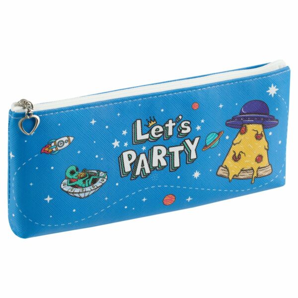 Пенал мягкий 200*85*30 MESHU "Space party", искусственная кожа