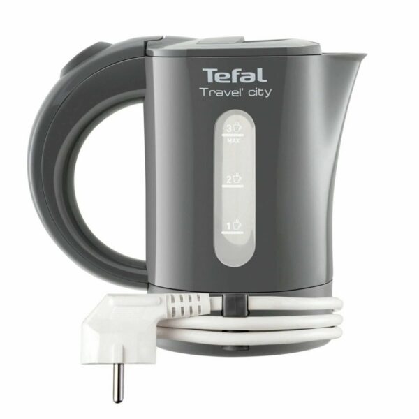 Чайник TEFAL KO120B30, 0,5 л, 650 Вт, закрытый нагревательный элемент, пластик, серый, 7211001545