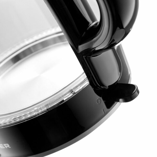 Чайник BRAYER BR1030, 1,7 л, 2200 Вт, закрытый нагревательный элемент, стекло, черный
