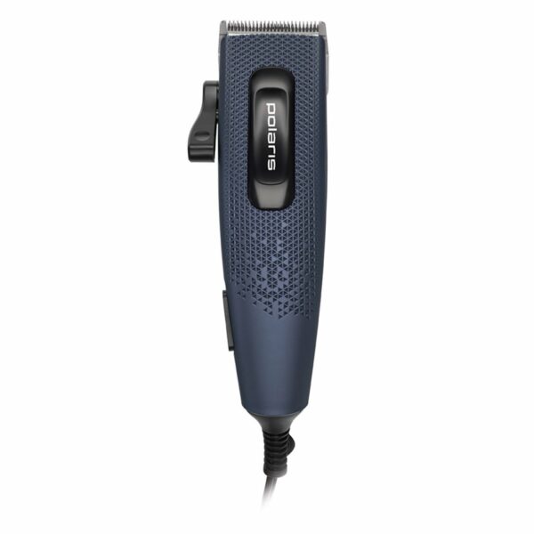 Машинка для стрижки волос POLARIS PHC 0954, 10 установок длины, 4 насадки, от сети, синяя, 34783