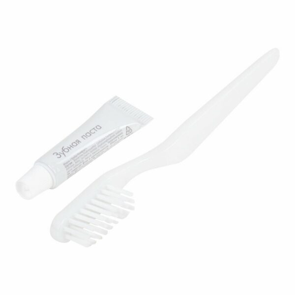 Зубной набор КОМПЛЕКТ 300 шт., HOTEL, (зубная щётка + зубная паста 4 г) саше, флоупак, 2000120/1