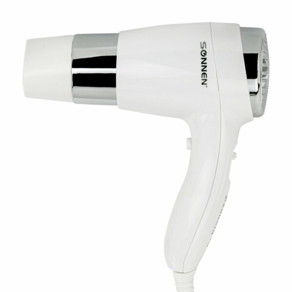 Фен для волос настенный SONNEN HD-2112 EXTRA POWER, 1600 Вт, 2 скорости, белый/хром, 608480