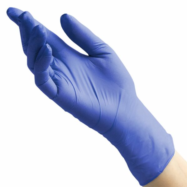 Перчатки нитриловые смотровые 50 пар (100 штук), размер M (средний), сиренево-голубые, BENOVY MultiColor