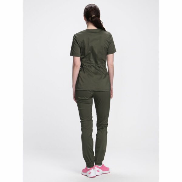 Костюм женский хирургический Модерн-004 (тк.Стрейч,120) MedLine, хаки