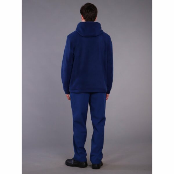 Куртка мужская с капюшоном (тк.Флис, 280), т.синий
