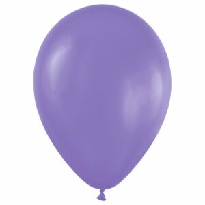 Воздушные шары,  50шт., М12/30см, MESHU, пастель, фиолетовый