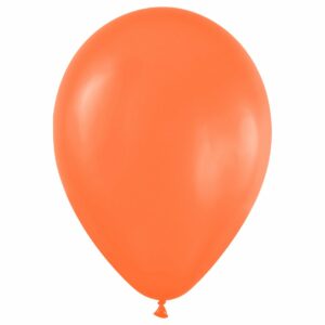 Воздушные шары,  50шт., М12/30см, MESHU, пастель, оранжевый