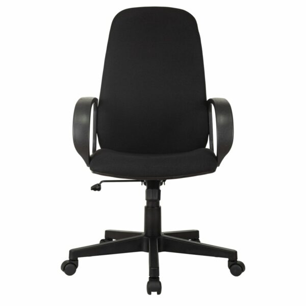 Кресло руководителя Helmi HL-E88, ткань черная, пластик, механизм качания
