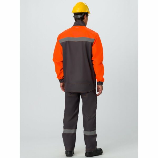 Костюм лесоруба Волат-Урбан-2 СОП (тк.Смесовая,215) брюки, серый/оранжевый