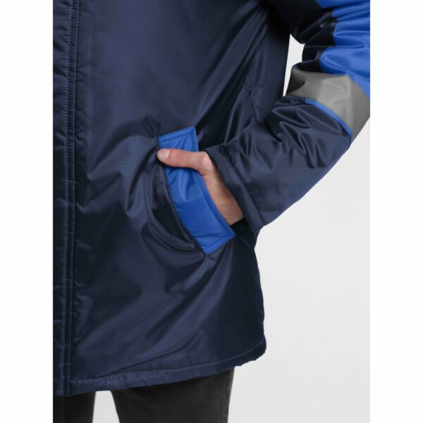 Куртка зимняя Стандарт (тк.Оксфорд), т.синий/васильковый