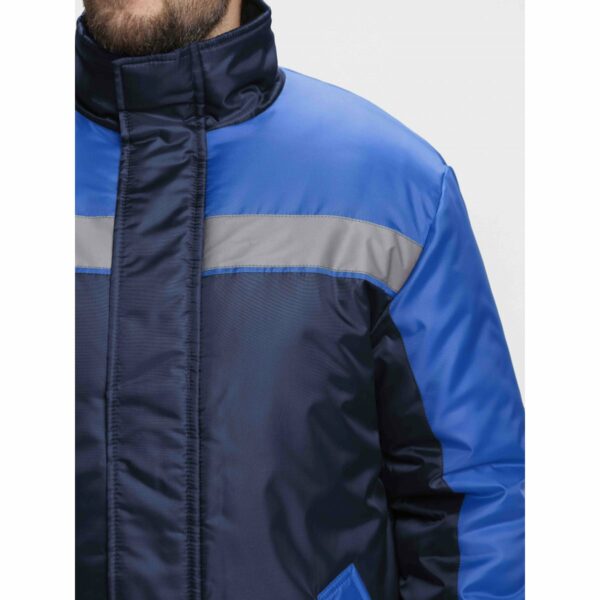 Куртка зимняя Стандарт (тк.Оксфорд), т.синий/васильковый