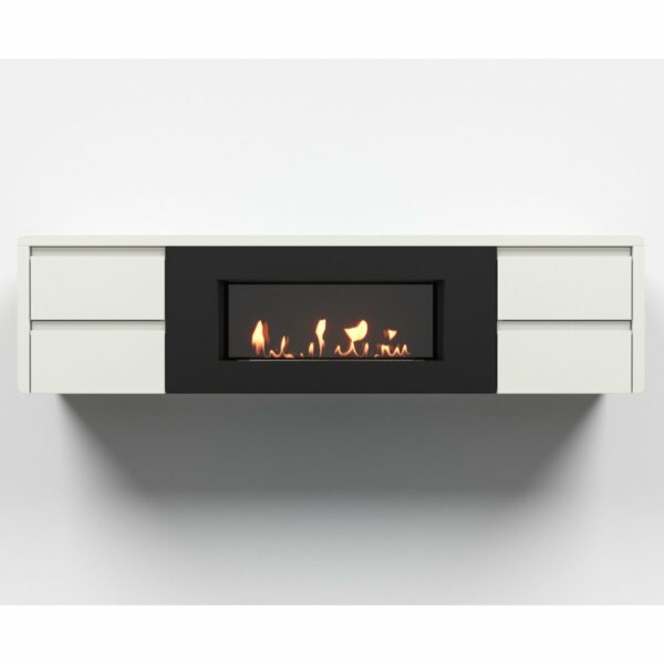 Тумба с биокамином Firelight BFP/P-1700 lux белая