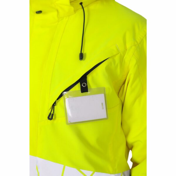 Куртка мужская утепленная ACTIVE, флуоресцентный желтый-синий