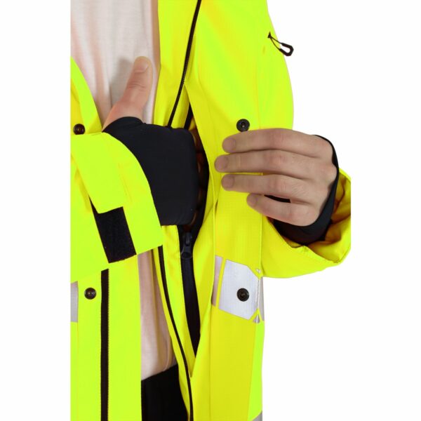 Куртка мужская утепленная ACTIVE, флуоресцентный желтый-синий