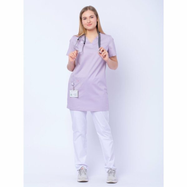 Блуза медицинская женская «Лонга», лаванда