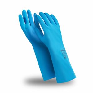 Перчатки НИТРОН (CG-921), нитрил 0.22 мм, 330 мм, без подкладки, цвет синий