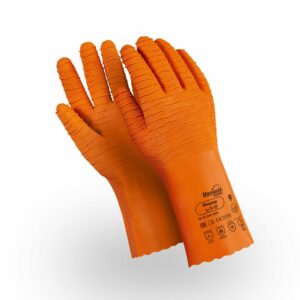 Перчатки ФИШЕР (CG-948/L-T-17), латекс, 1.6 мм, 300 мм, интерлок, цвет оранжевый