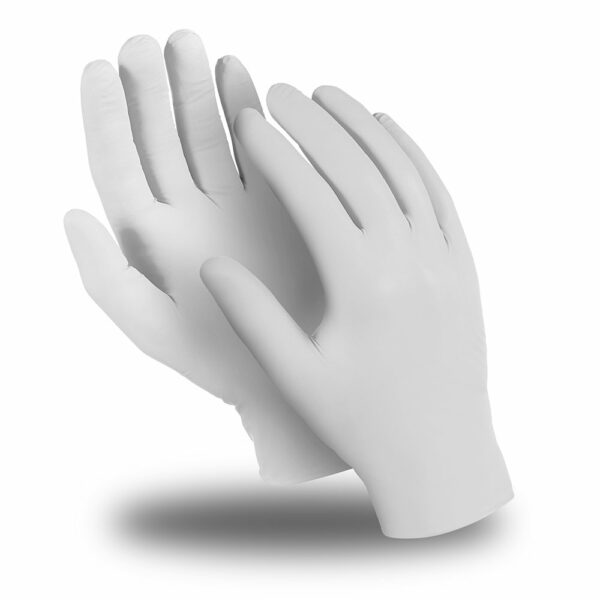 Перчатки ЭКСПЕРТ (DG-021), нитрил 0.08 мм, неопудренные, текстура на пальцах, цвет белый