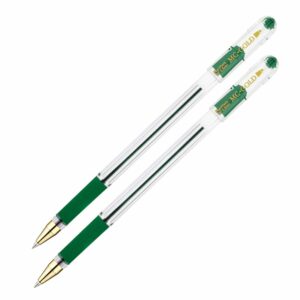 Ручка шариковая MunHwa "MC Gold" 2шт., зеленая, 0,5мм, грип, штрих-код, европодвес