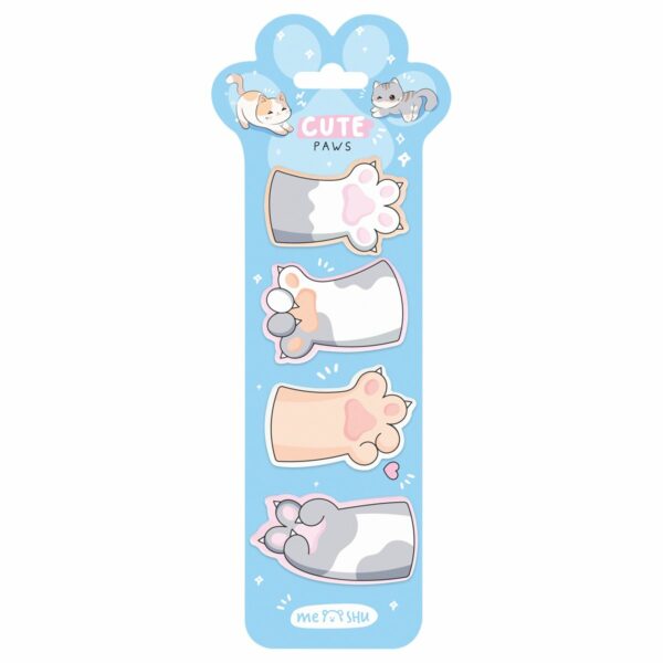 Флажки-закладки MESHU "Cute Paws",  20л., европодвес