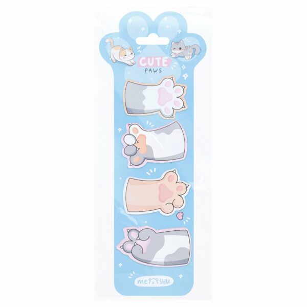 Флажки-закладки MESHU "Cute Paws",  20л., европодвес