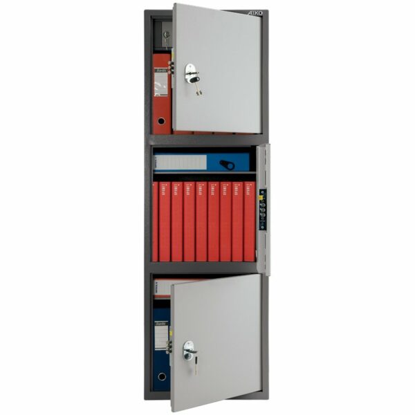 Шкаф бухгалтерский Aiko SL-150/3Т, 1490*460*340, три двери, ключевой замок