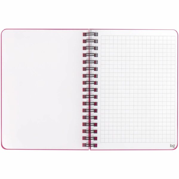 Записная книжка А6 60л. на гребне BG "Neotone", розовый, фактурное тиснение, блок 80г/м2