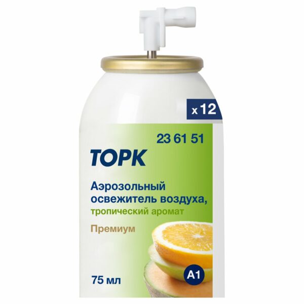 Сменный баллон для освежителя воздуха Торк "Premium"(А1), тропический, 75мл