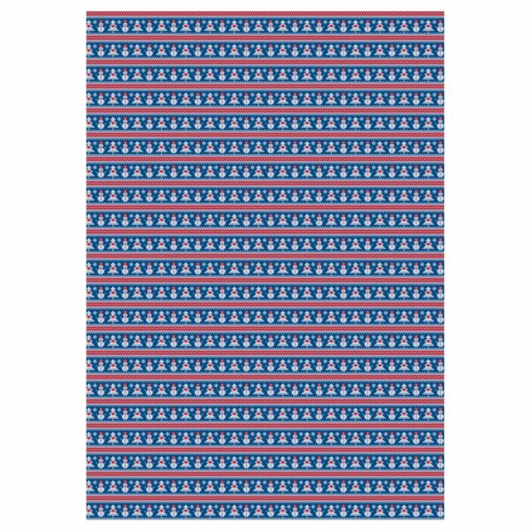 Упаковочная бумага глянц. 70*100см, MESHU "Nordic", 80 г/м2, ассорти, 5 дизайнов