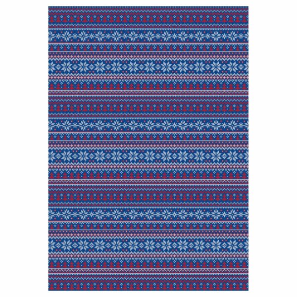 Упаковочная бумага глянц. 70*100см, MESHU "Nordic", 80 г/м2, ассорти, 5 дизайнов