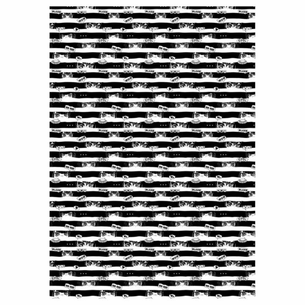Упаковочная бумага глянц. 70*100см, MESHU "Anime", 80 г/м2, ассорти, 5 дизайнов