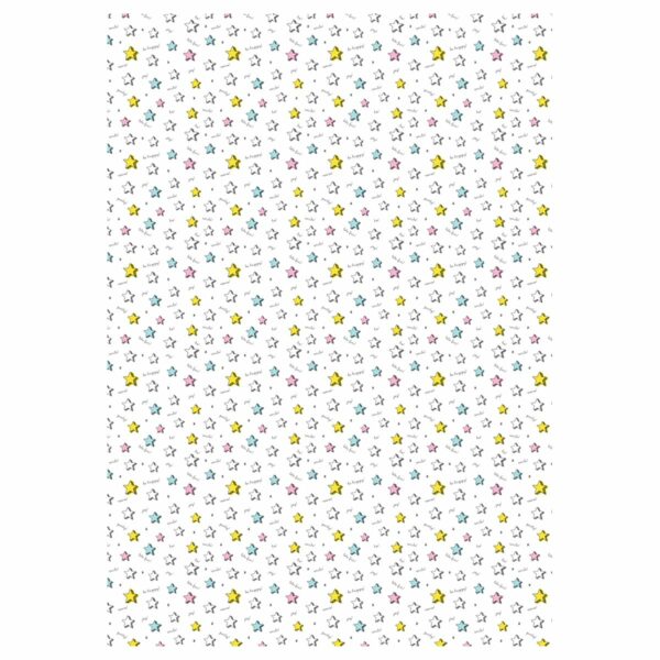 Упаковочная бумага глянц. 70*100см, MESHU "Birthday mood", 80 г/м2, ассорти, 5 дизайнов
