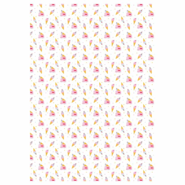 Упаковочная бумага глянц. 70*100см, MESHU "Stylish", 80 г/м2, ассорти, 5 дизайнов