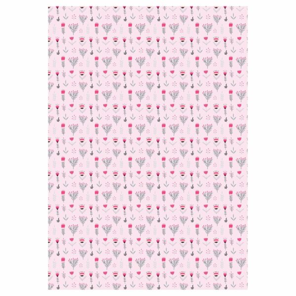 Упаковочная бумага глянц. 70*100см, MESHU "Stylish", 80 г/м2, ассорти, 5 дизайнов